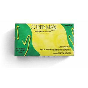 Supermax Luva Latex Industrial Tam. G C/100