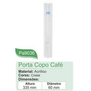 Dispenser P/ Copo Desc Cr 50Ml Cafe Trilha