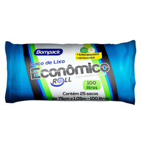 Bompack Saco P/Lixo Pr 100Lt Economico C/25
