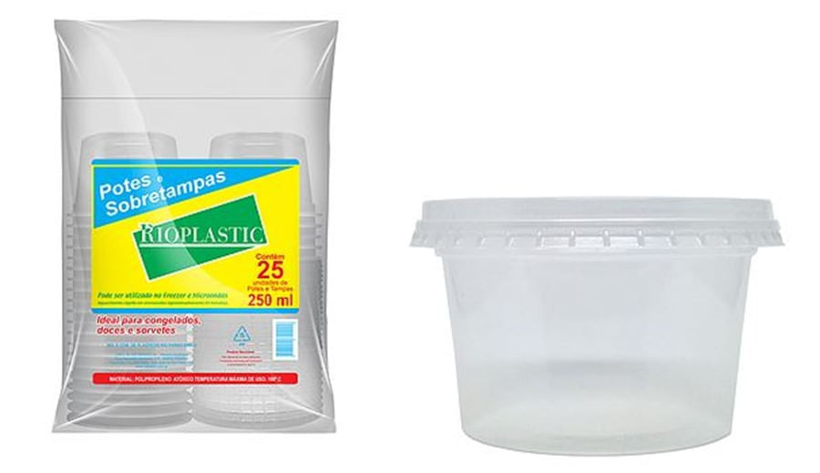 Rioplastic Pote Red 380Ml C/ Sobre Tp C/16X25