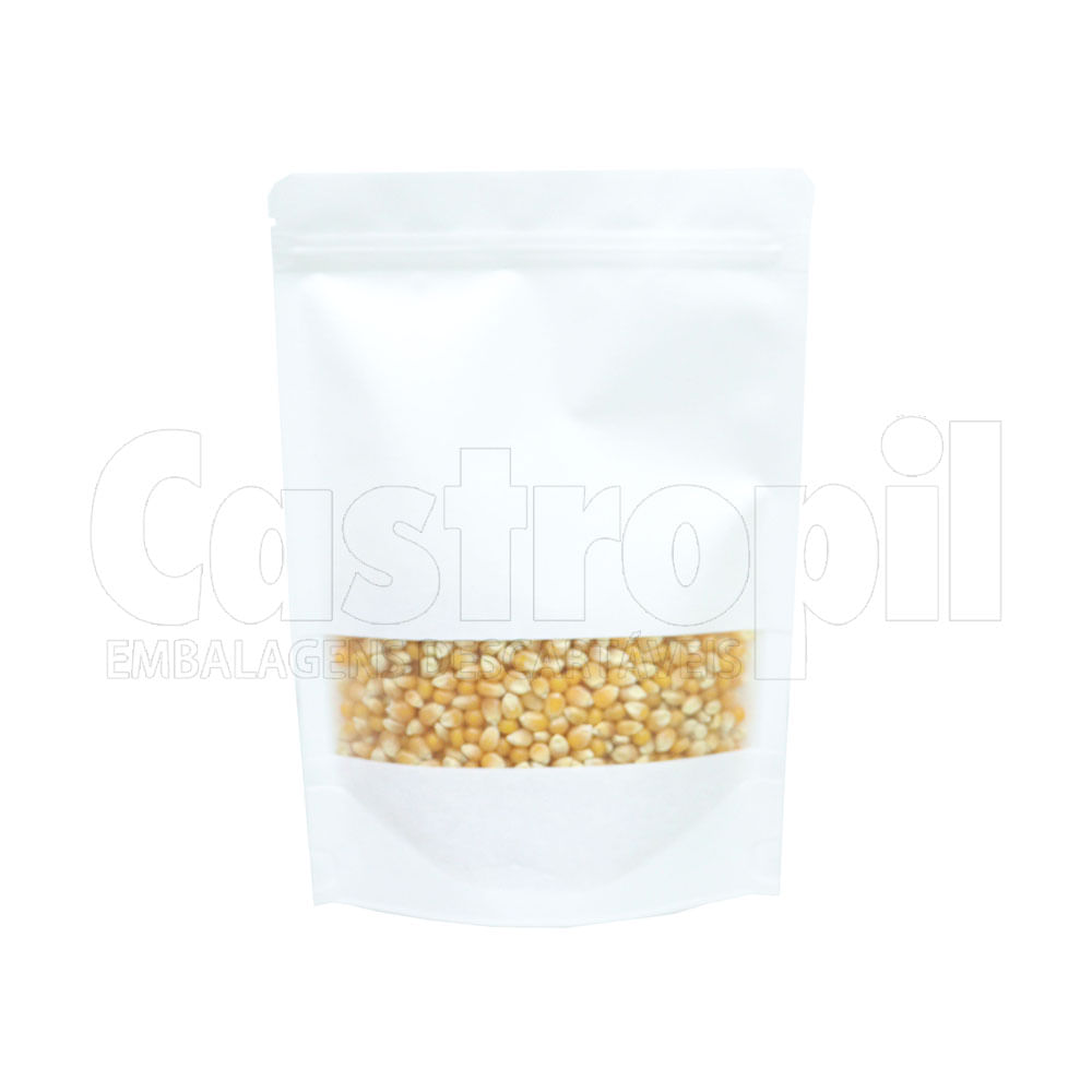 Saco Hermetico Branco C/Visor 10X15 C/50