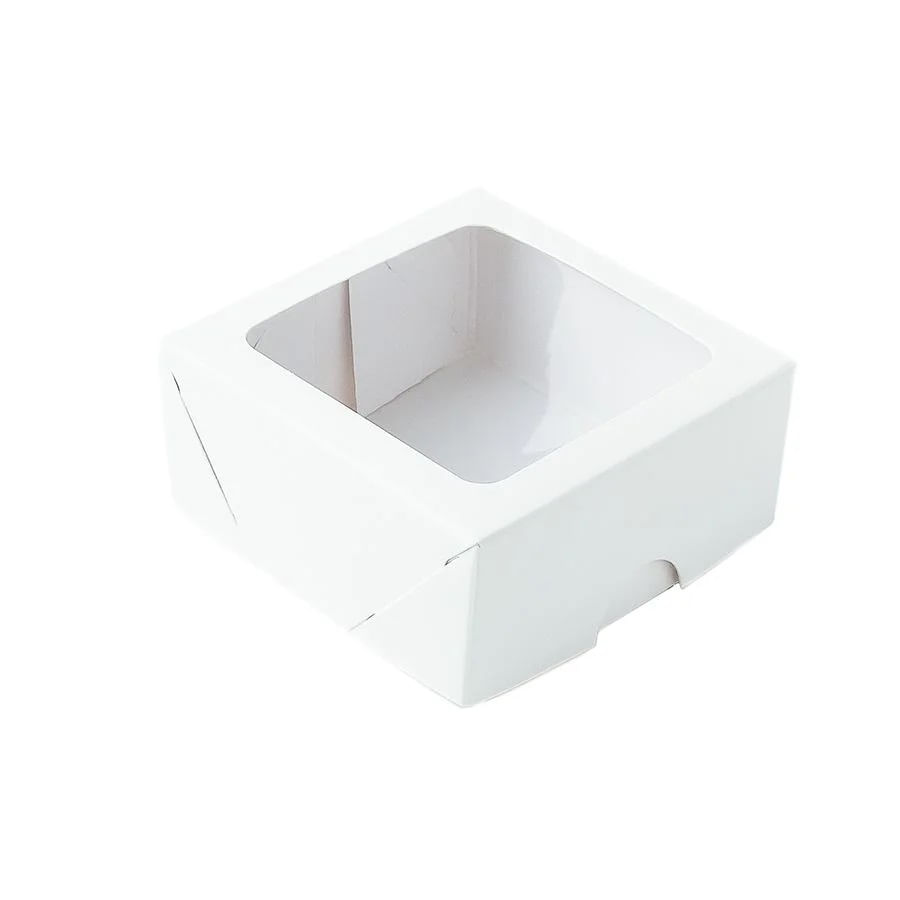 Caixa S16 com Visor 7x7x3cm Branca com 10 un ASSK